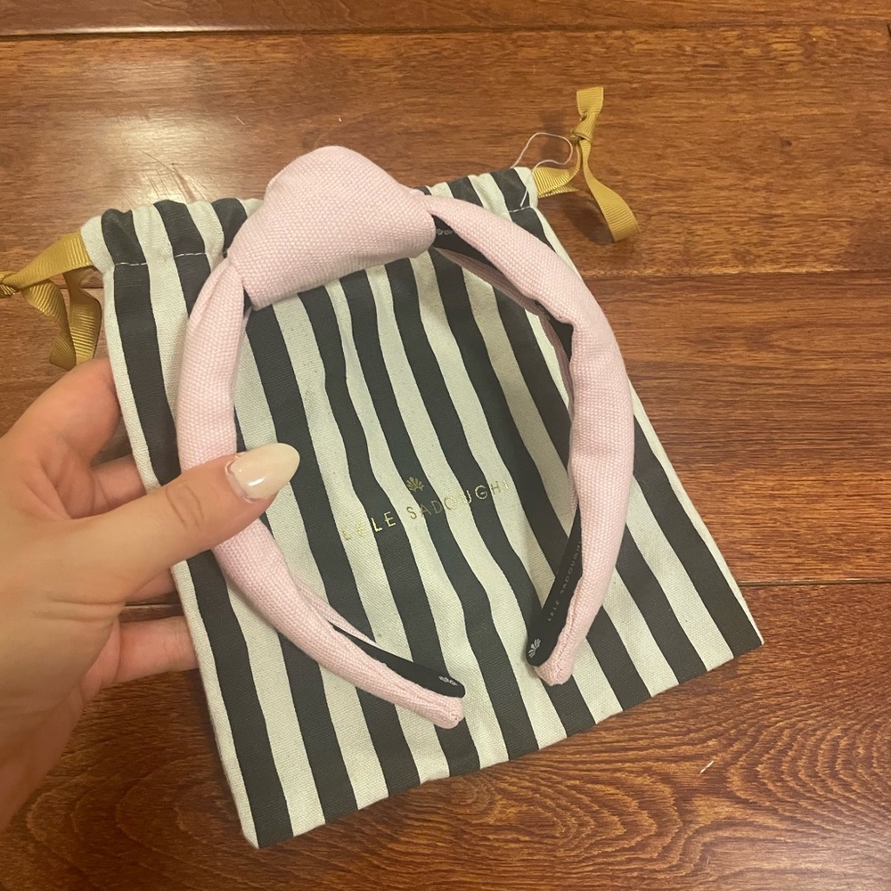 Lele Sadoughi light pink headband